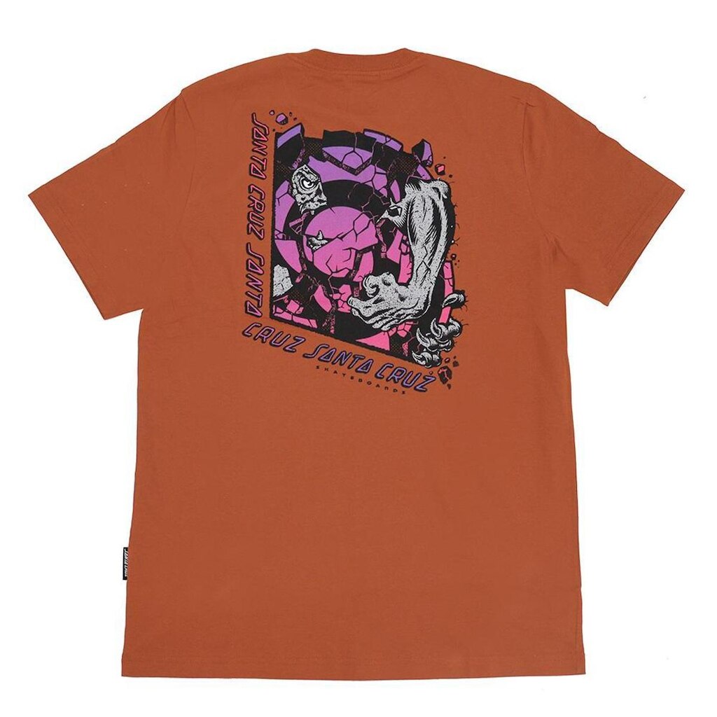 Camiseta Santa Cruz Roskopp Break Center - Marrom