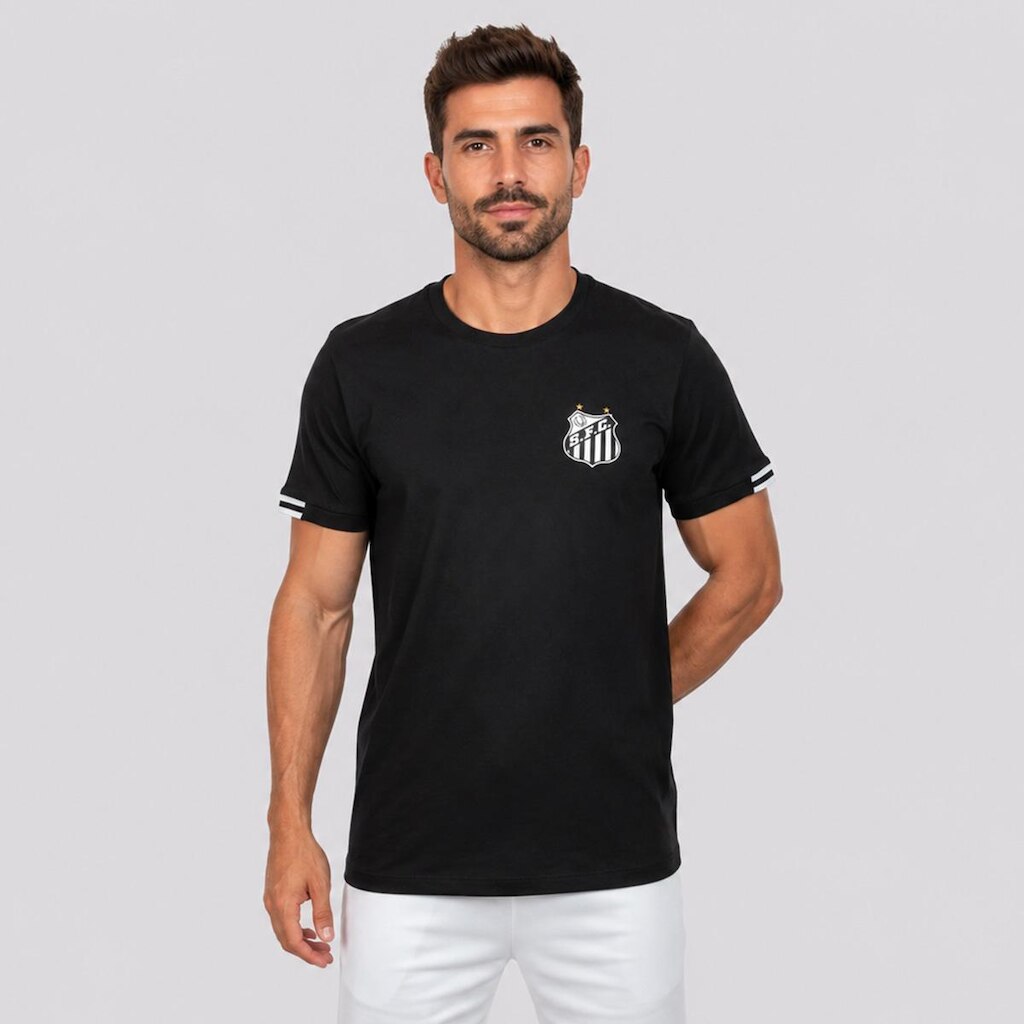 Camiseta Santos Giro Preta