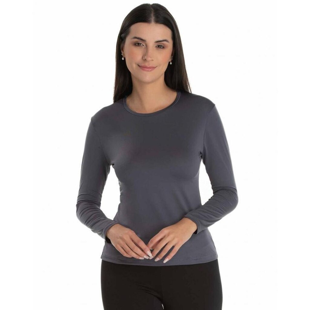 Camiseta Segunda Pele Feminina Proteção Solar UV Praia Piscina Esportes