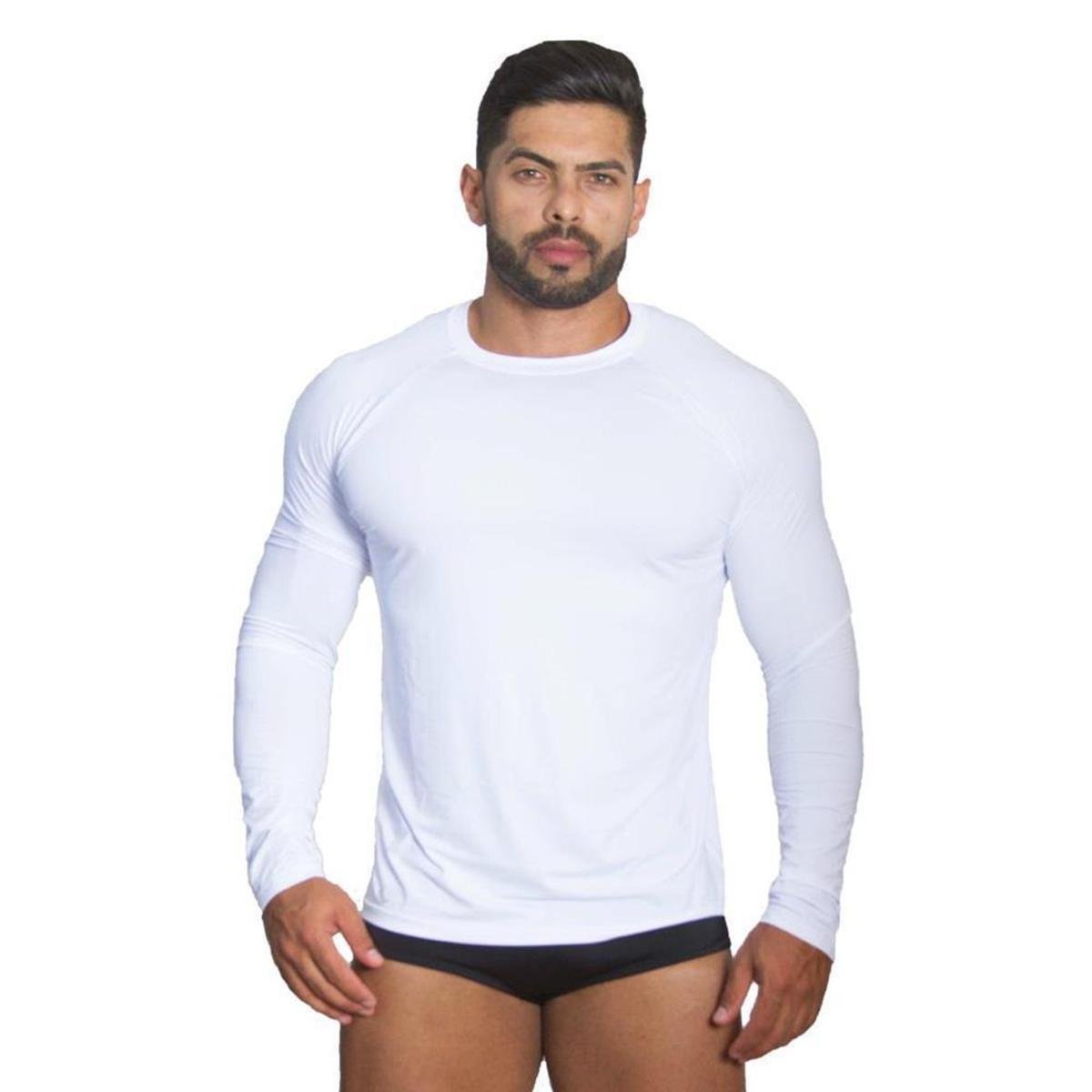 Camiseta Segunda Pele Masculina Proteção Térmica UV Conforto Menor preço em Camiseta Segunda Pele Masculina Proteção Térmica UV Conforto