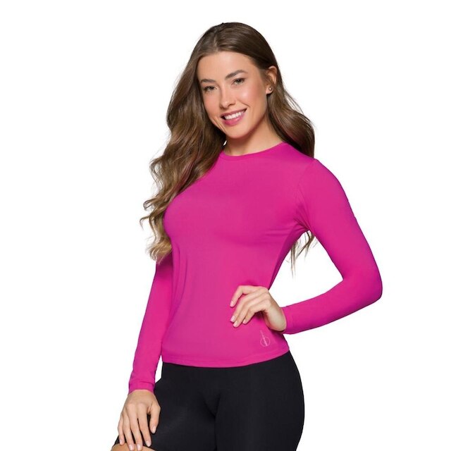 Camiseta Selene Blusa Proteção Solar UV50+ Em Manga Longa Feminino Esporte Praia Piscina