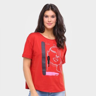 Camiseta Sommer Básica La Femme Feminina