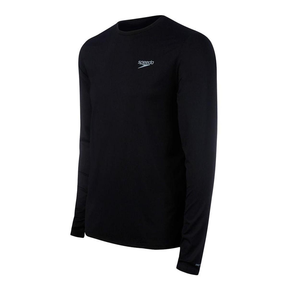 Camiseta Speedo Uv Protection Masculina - Preto Menor preço em Camiseta Speedo Uv Protection Masculina - Preto
