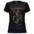 Camiseta Stamp Baby Look de Banda Iron Maiden em Algodão Gola Redonda Oficial - Preto