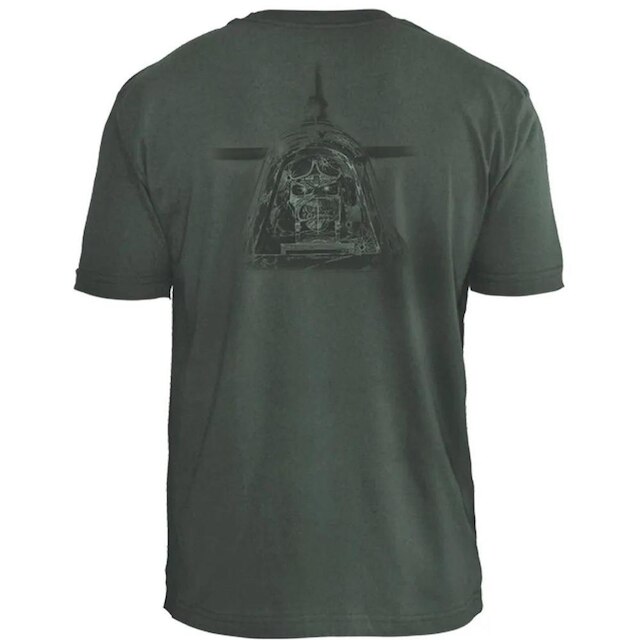 Camiseta Stamp de Banda Iron Maiden em Algodão Manga Curta Gola Redonda Oficial