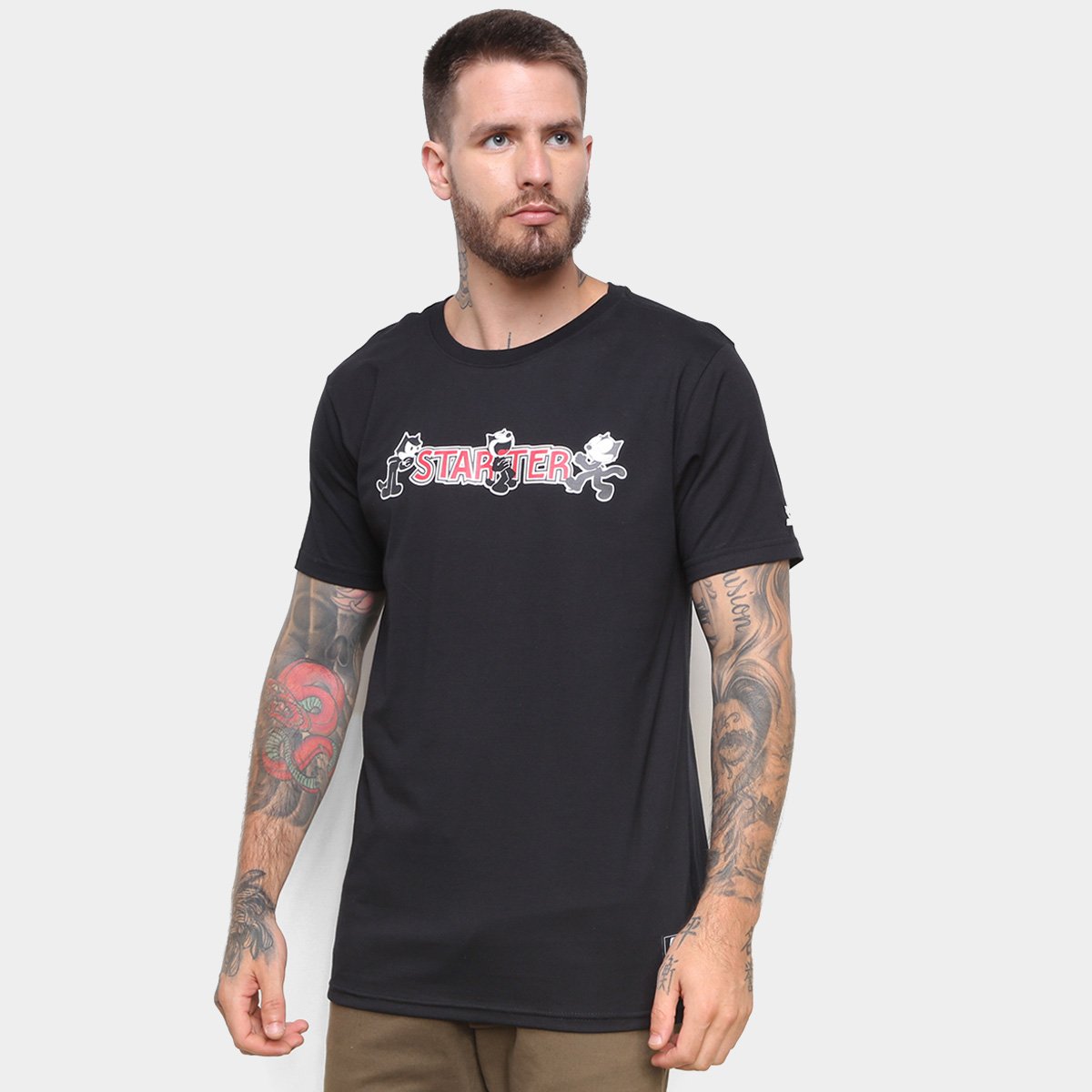 Camiseta Starter Gato Félix - Preto é ruim? Camiseta Starter Gato Félix - Preto é boa?