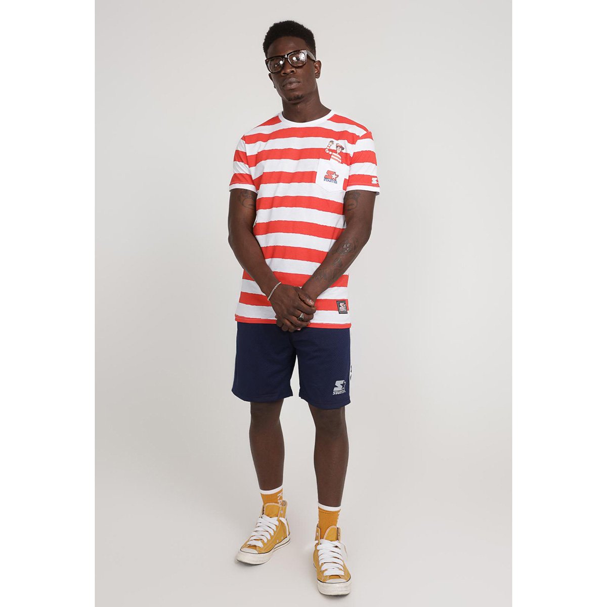 Camiseta Starter Pocket Wally Cloth Masculina - Vermelho Menor preço em Camiseta Starter Pocket Wally Cloth Masculina - Vermelho