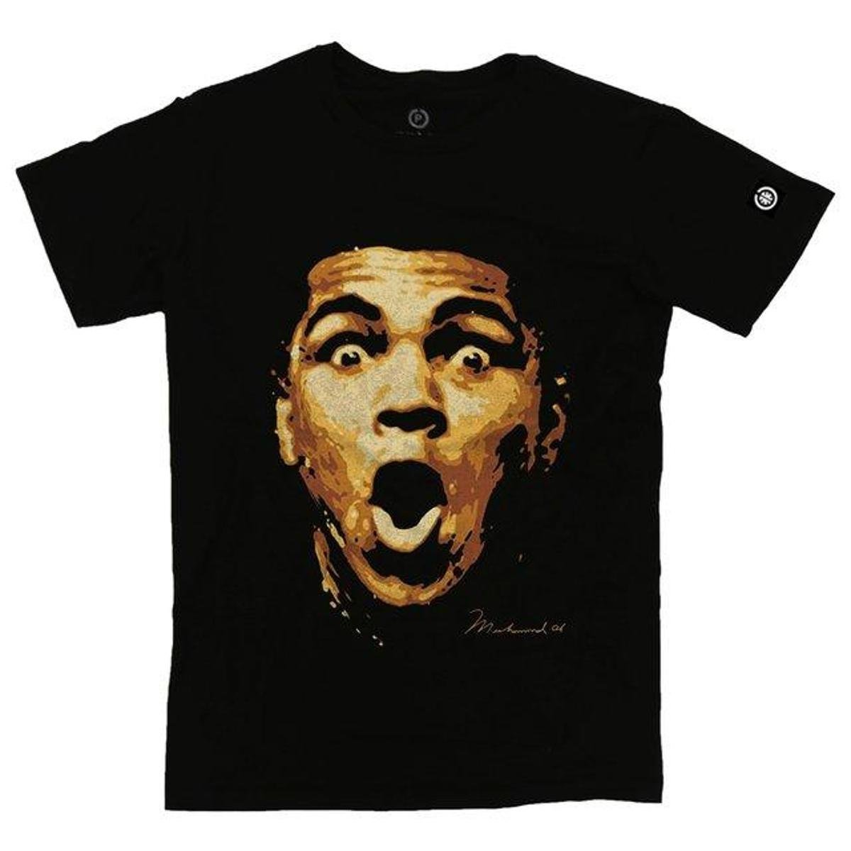Camiseta Stoned Muhammad Ali Masculina - Preto Menor preço em Camiseta Stoned Muhammad Ali Masculina - Preto
