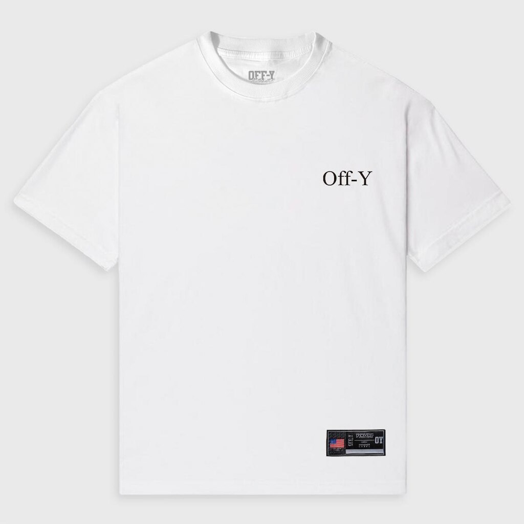 Camiseta Streetwear Off-Y Logo Line White