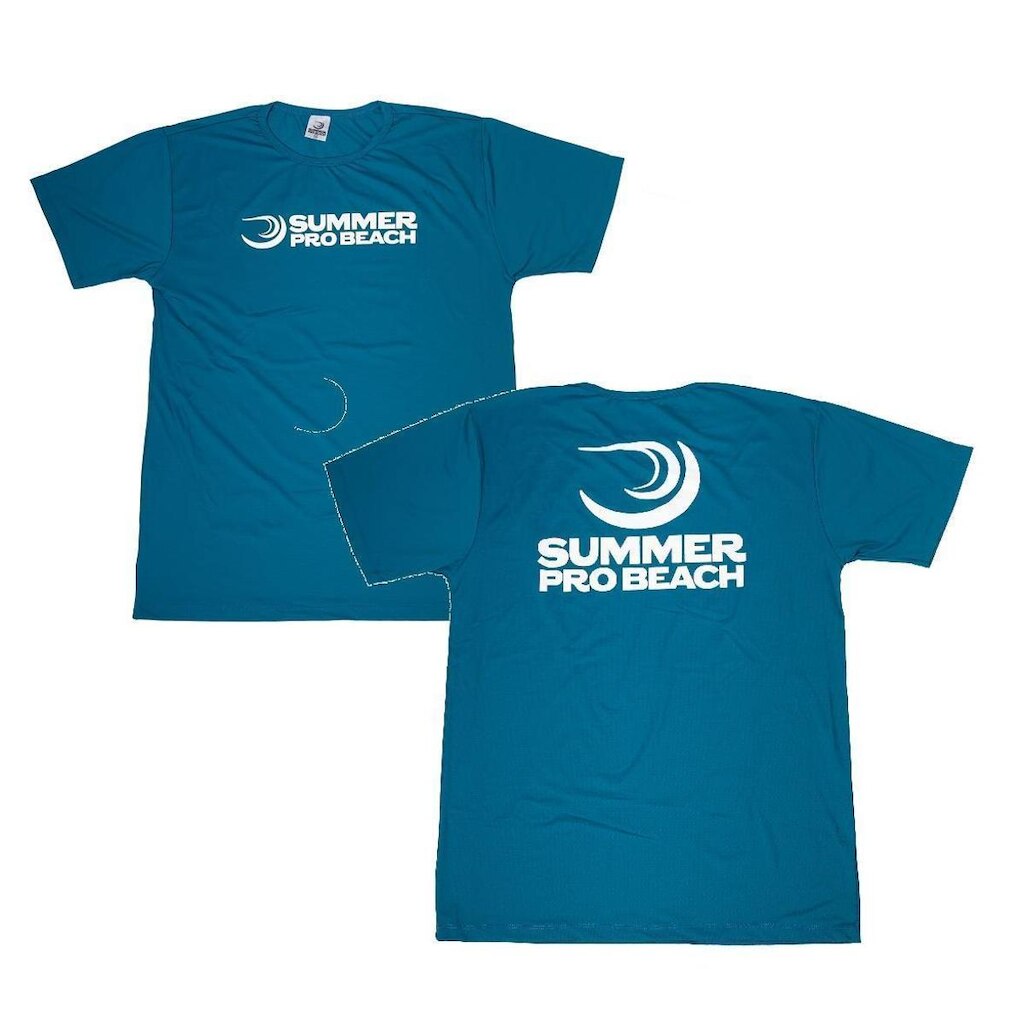 Camiseta Summer Pro Beach Verde - 100% Poliamida Anti Odor Uv 50 °C