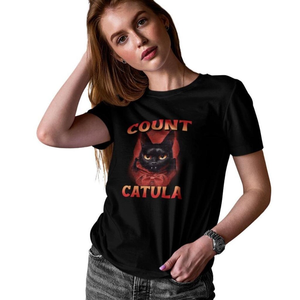 Camiseta T-Shirt Baby Look Feminina Algodão Count Catula