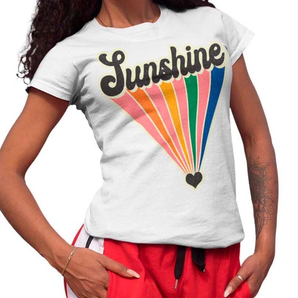 Camiseta T-Shirt Baby Look Feminina Algodão Estampa Conforto