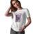 Camiseta T-Shirt Baby Look Feminina Algodão Hug Dealer - Branco