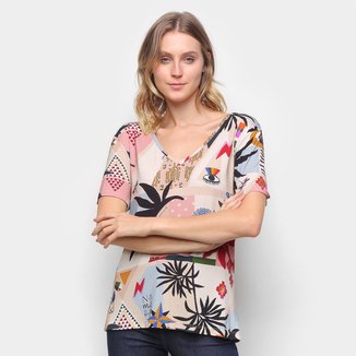 Camiseta T-Shirt Cantão Classic Recortes Feminina