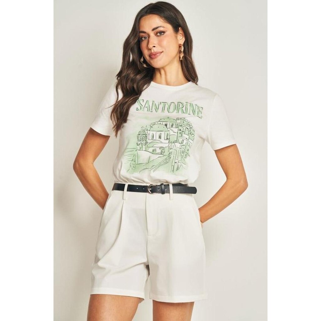 CAMISETA T-SHIRT ESTAMPA ILUSTRATIVA DOCE TRAMA