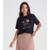 Camiseta T-shirt Feminina Com Estampa Endless Preto - Preto