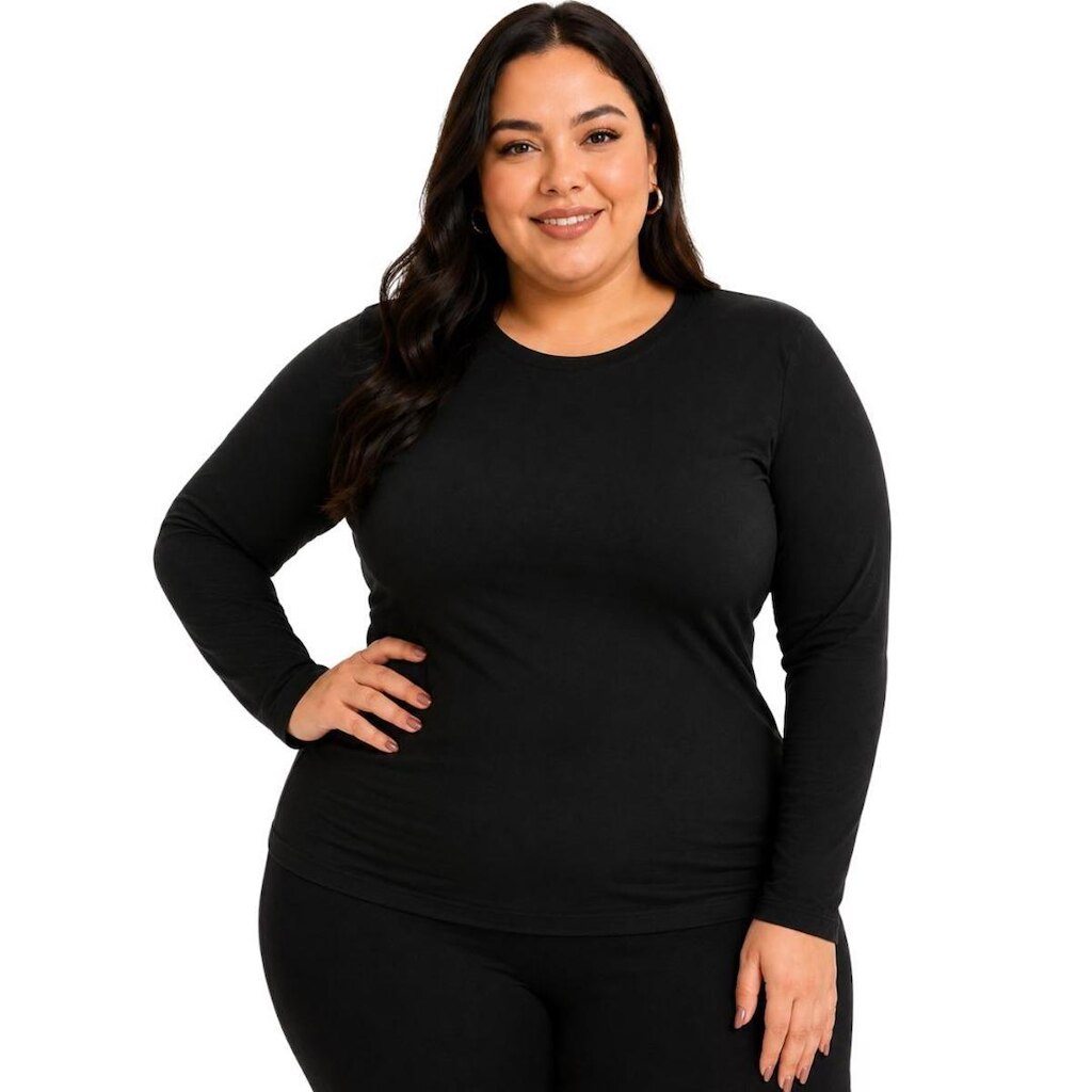 Camiseta Térmica Feminina 678051 City Lady Plus Size