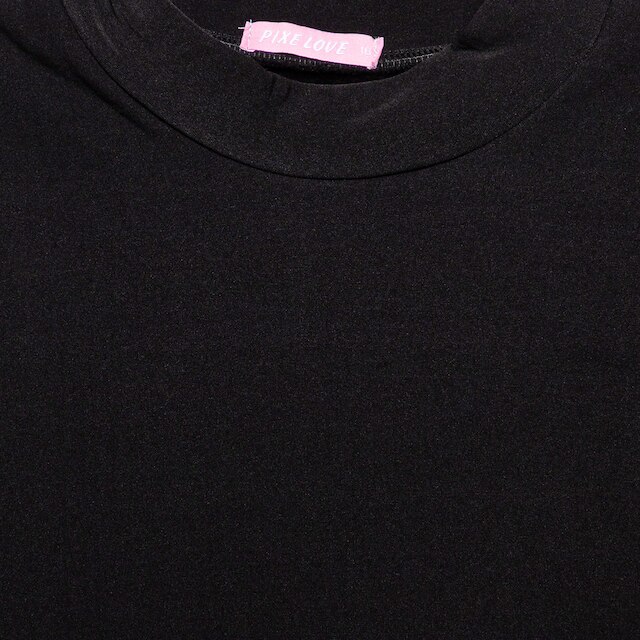 Camiseta Térmica Infantil Pix Love Manga Longa Gola Alta Menina