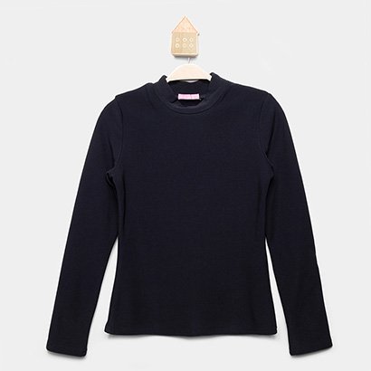 Camiseta Térmica Infantil Pix Love Manga Longa Gola Alta Menina - Feminino