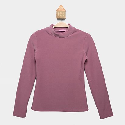 Camiseta Térmica Infantil Pix Love Manga Longa Gola Alta Menina - Feminino