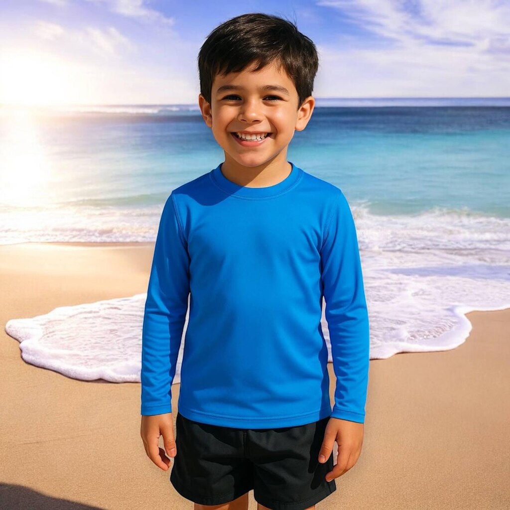 Camiseta Térmica Proteção UV Original Segunda Pele Manga Longa Solar Infantil PLT 351