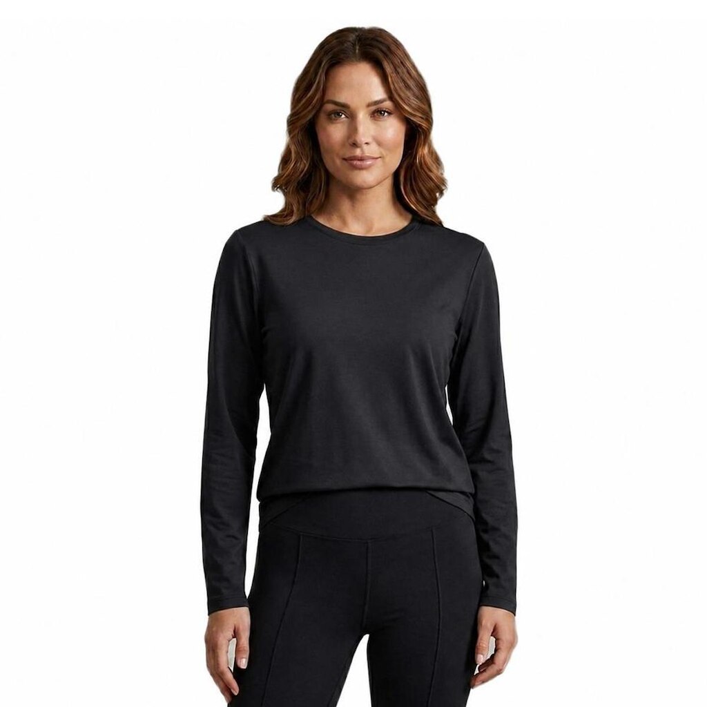Camiseta Termica Segunda Pele Flanelada Feminina Basica Sem Estampa Gola Redonda Peluciada Inverno