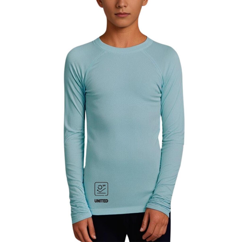 Camiseta térmica United Infantil Proteção Solar FPU50 Manga Longa - Malibu - 12
