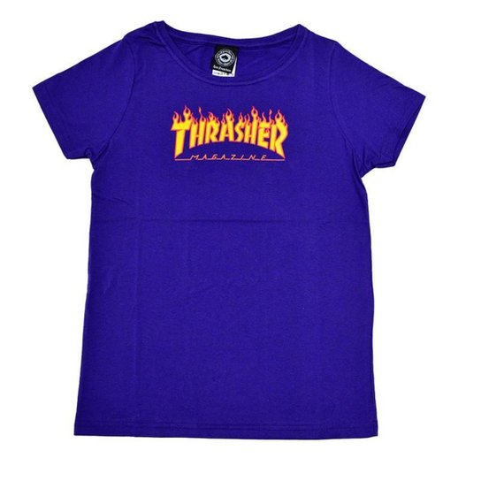 Camiseta Thrasher Flame Logo Girls
