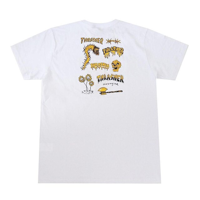 Camiseta Thrasher Magazine Especial Barbarian - Branco