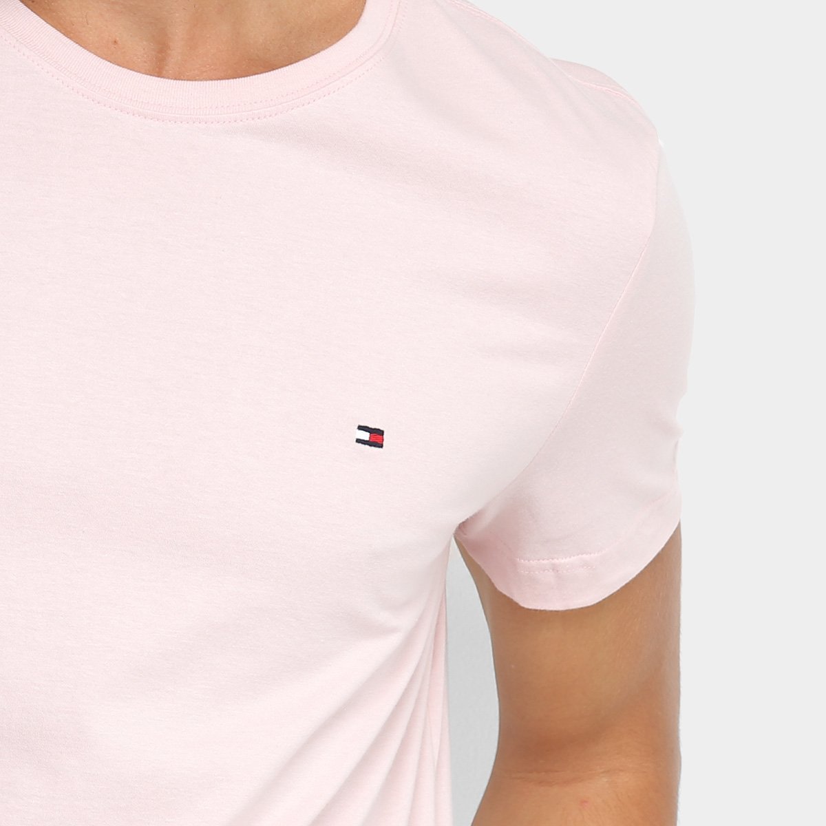 camiseta tommy hilfiger rosa
