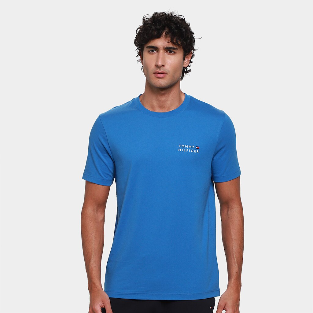 Camiseta Tommy Hilfiger Brand Love Embro Stack Masculina