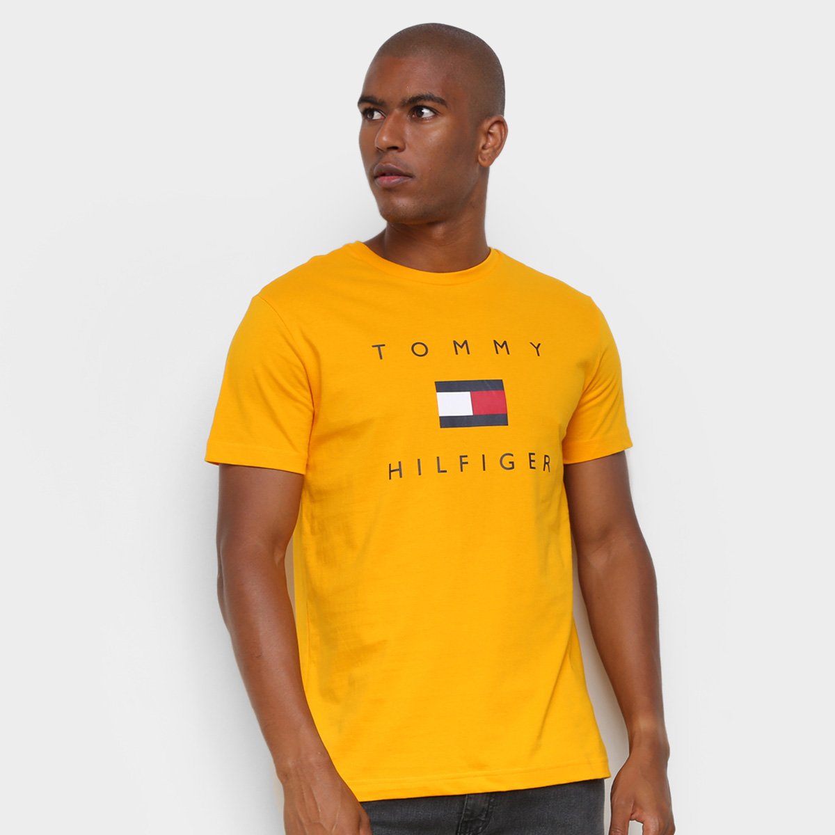 camisa tommy amarela