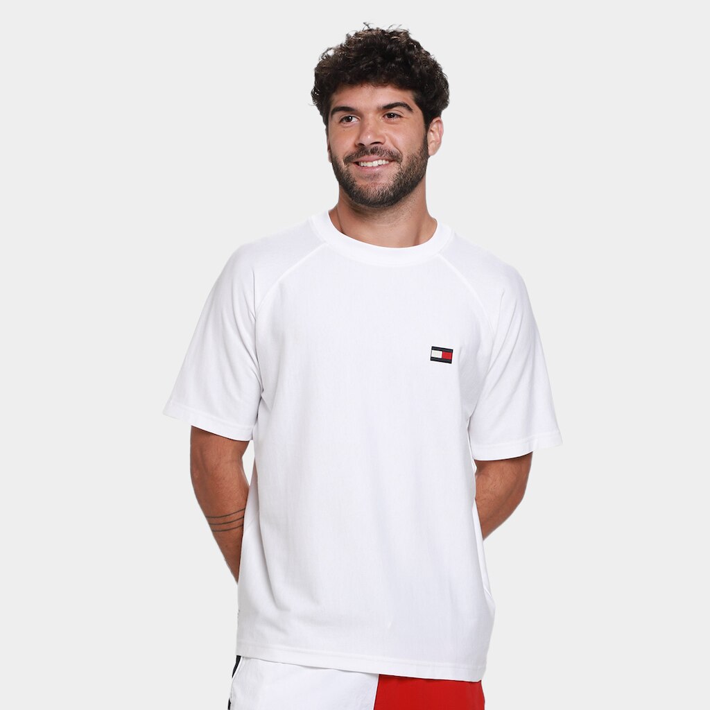 Camiseta Tommy Hilfiger Flag Elevated Masculina