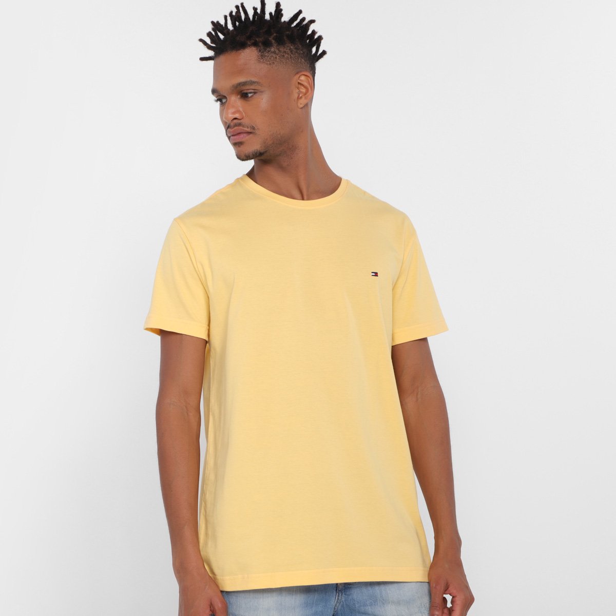 Camiseta Tommy Hilfiger Lisa Masculina - Amarelo é ruim? Camiseta Tommy Hilfiger Lisa Masculina - Amarelo é boa?