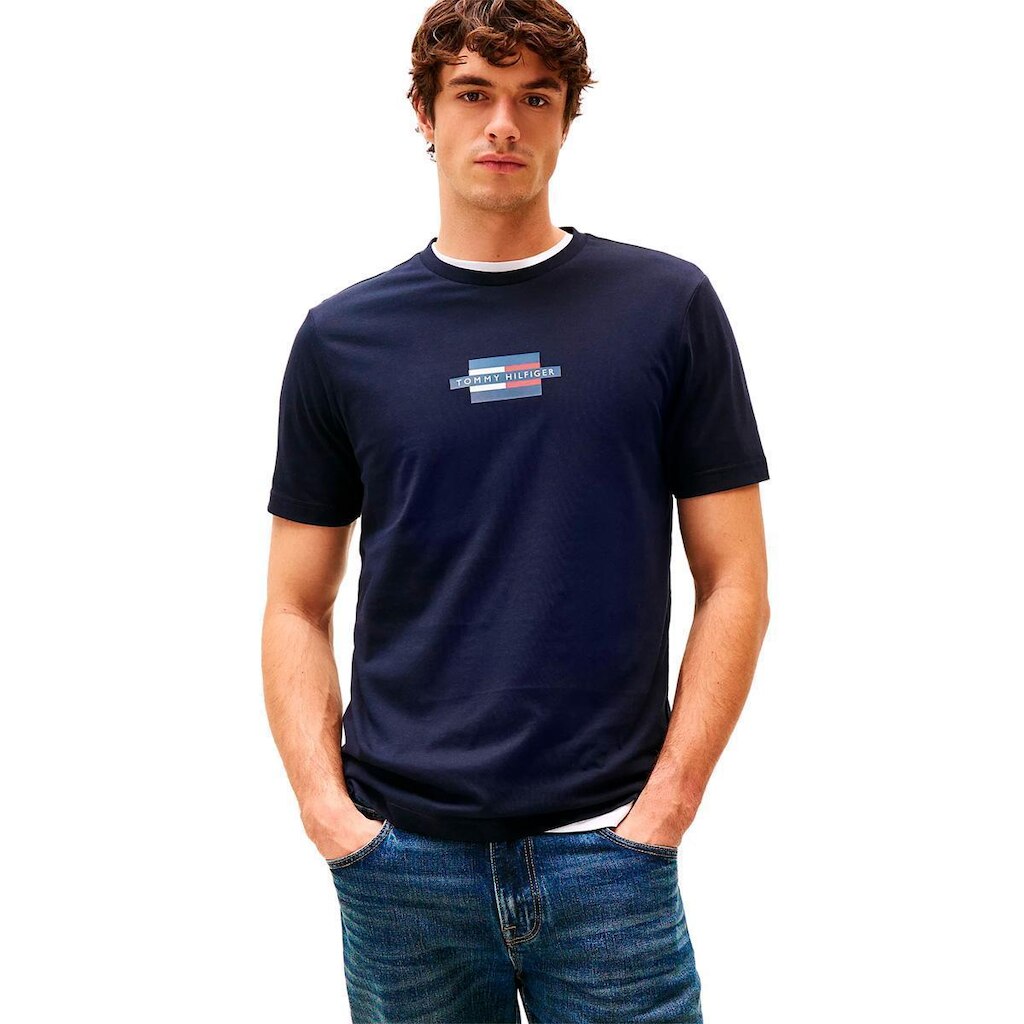 Camiseta Tommy Hilfiger Man Navy Blue Masculina