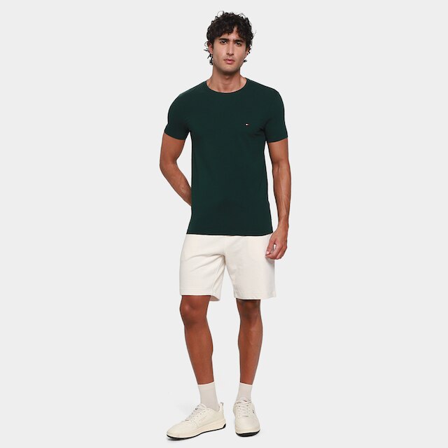 Camiseta Tommy Hilfiger Stretch Slim Fit Masculina