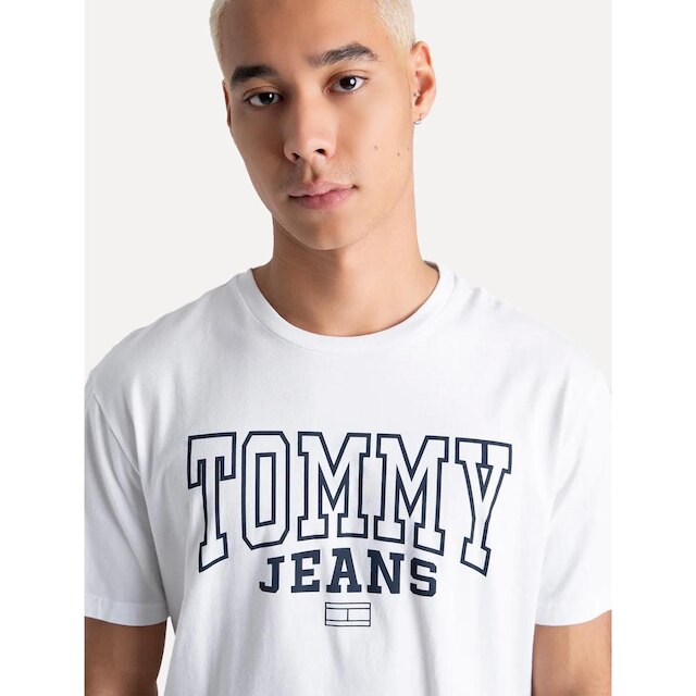 Camiseta Tommy Jeans Masculina Arc Entry Graphic Branca