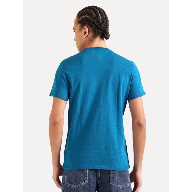 Camiseta Tommy Jeans Masculina Chest Logo Tee Azul