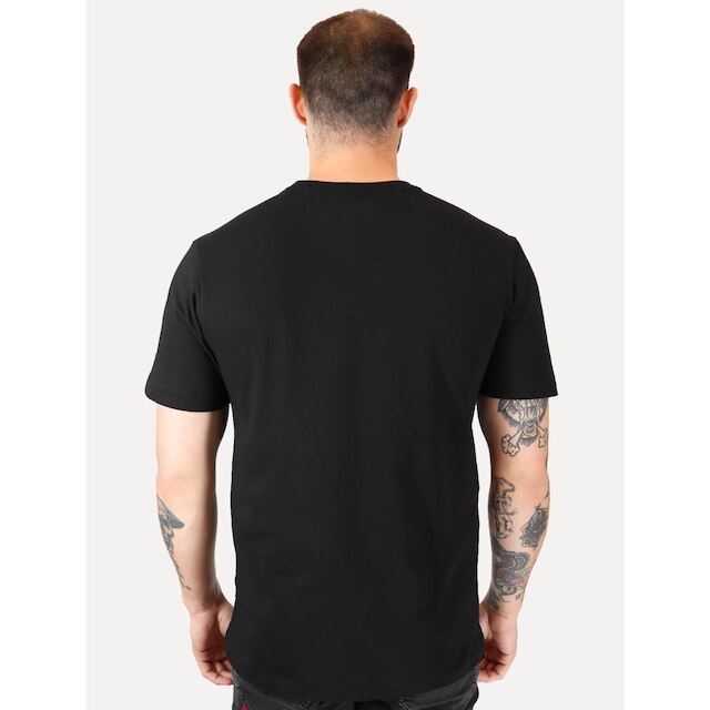 Camiseta Tommy Jeans Masculina Classic Linear Embroidered Chest Preta