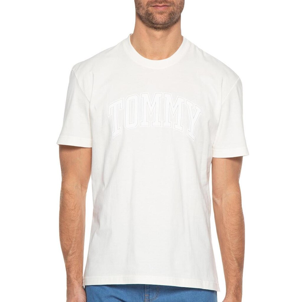 Camiseta Tommy Jeans Masculina Regular Collegiate Arc Branca
