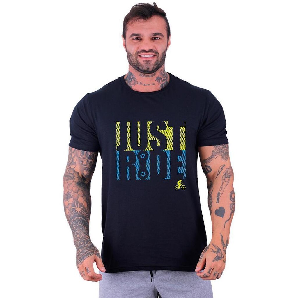 Camiseta Tradicional Masculina MXD Conceito Casual MTB Mountain Bike Ciclismo Time To Travel