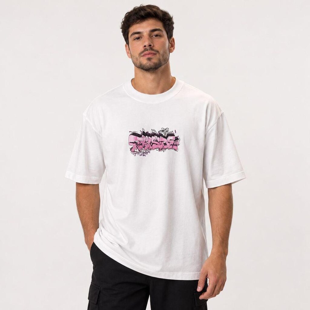 Camiseta Trip Side Oversized 41 Off White