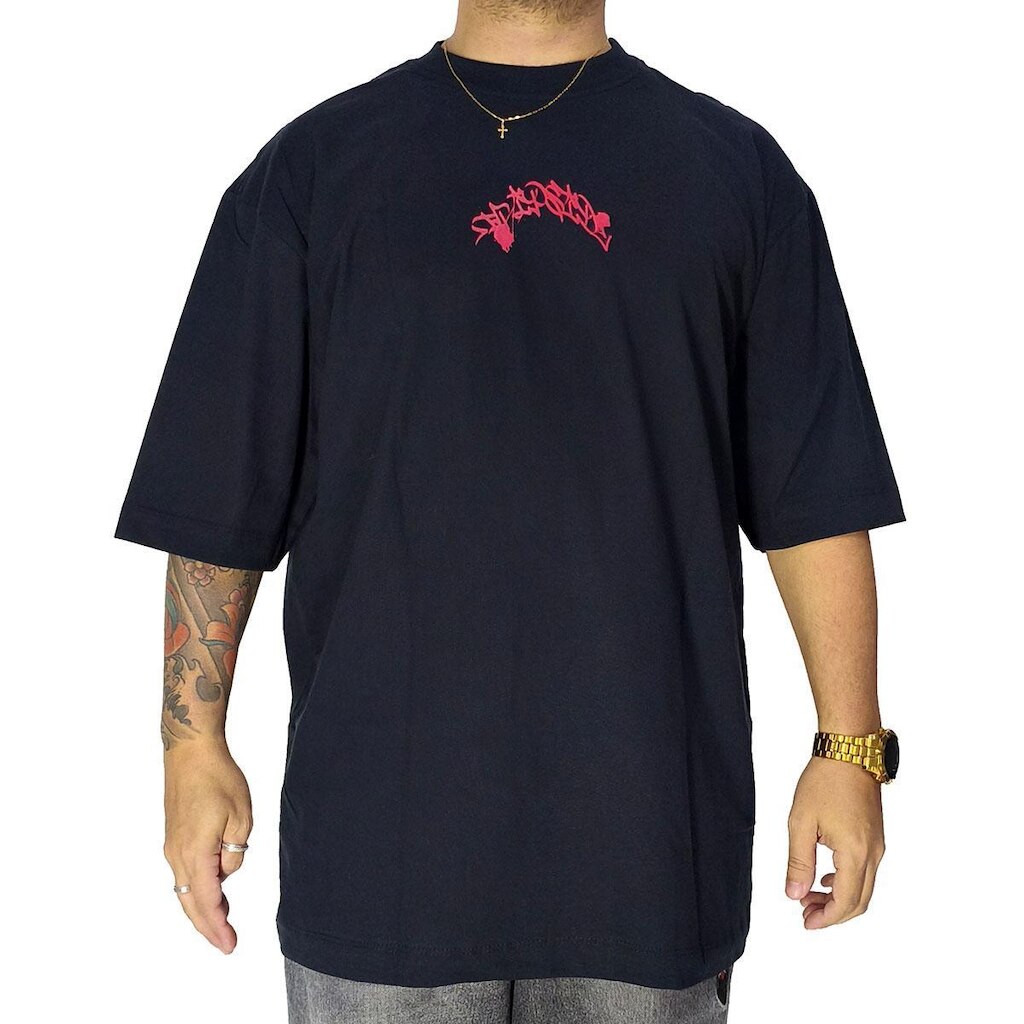 Camiseta Trip Side Overzise Guadalupe Preto S-304