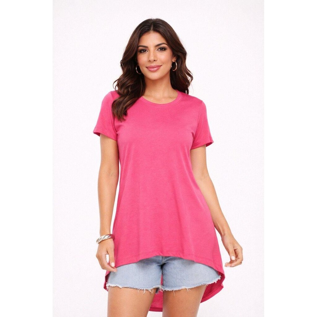 Camiseta TShirt D Bell Outlet Fashion Mullet Pink