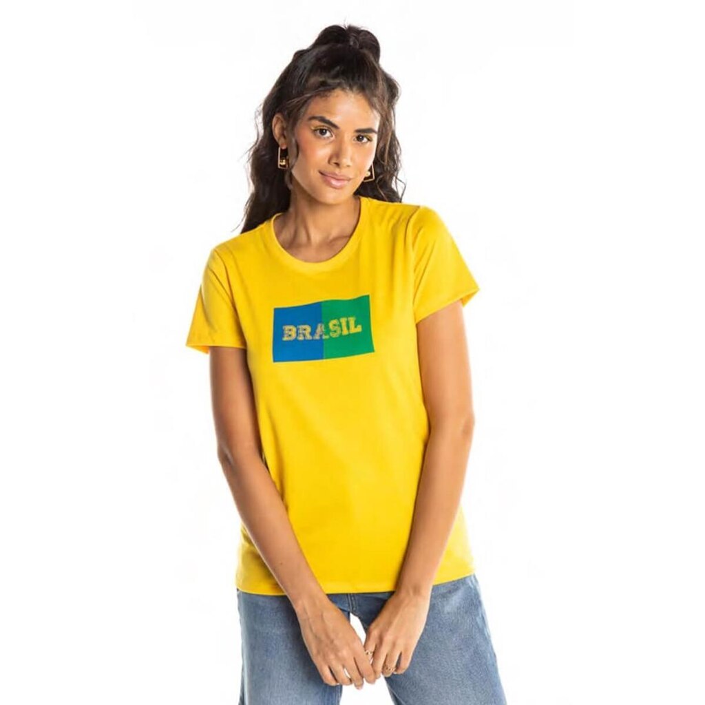 Camiseta Tshirt do Brasil Verde Amarela Bandeira