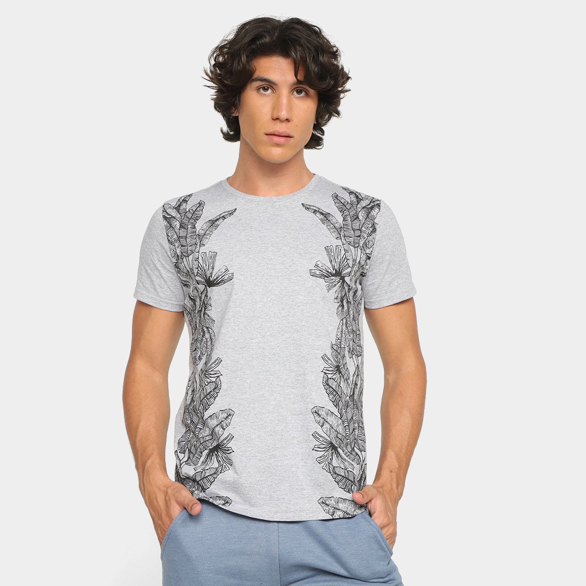 Camiseta Ultimato Estampada Masculina - Cinza Menor preço em Camiseta Ultimato Estampada Masculina - Cinza