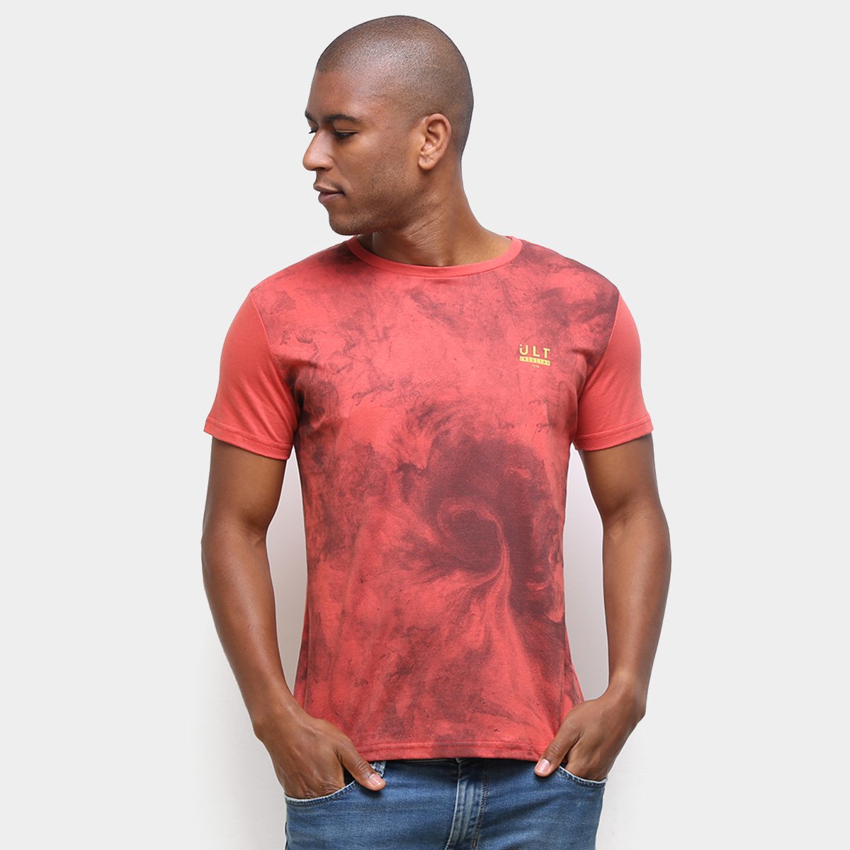 Camiseta Ultimato Estampada Masculina - Vermelho Menor preço em Camiseta Ultimato Estampada Masculina - Vermelho