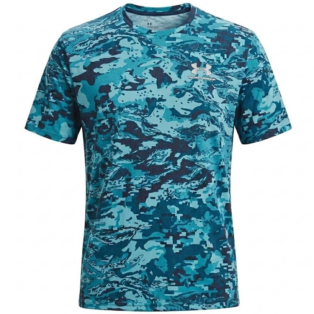 Camiseta Under Armour ABC Camo Masculina Azul