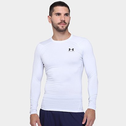 Camiseta Under Armour Heatgear Manga Longa Masculina - Masculino