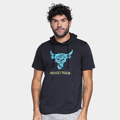 Camiseta Under Armour Pjt Payoff SS Com Capuz Masculina - Masculino